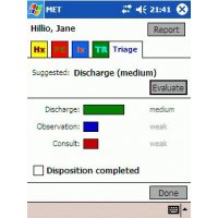 MET1: Providing triage recommendation on Pocket PC