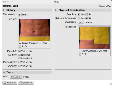 MET2: Entering values of attributes on OS X